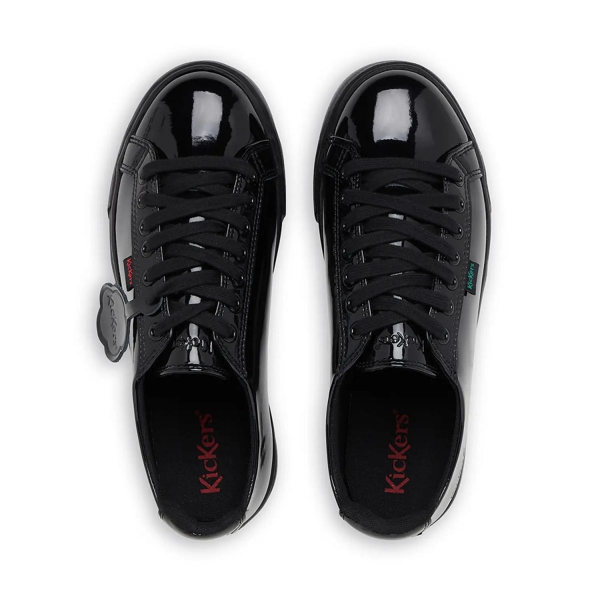Kickers Tovni Lacer Leather Sneakers Dam Svarta | 24873-JTKD