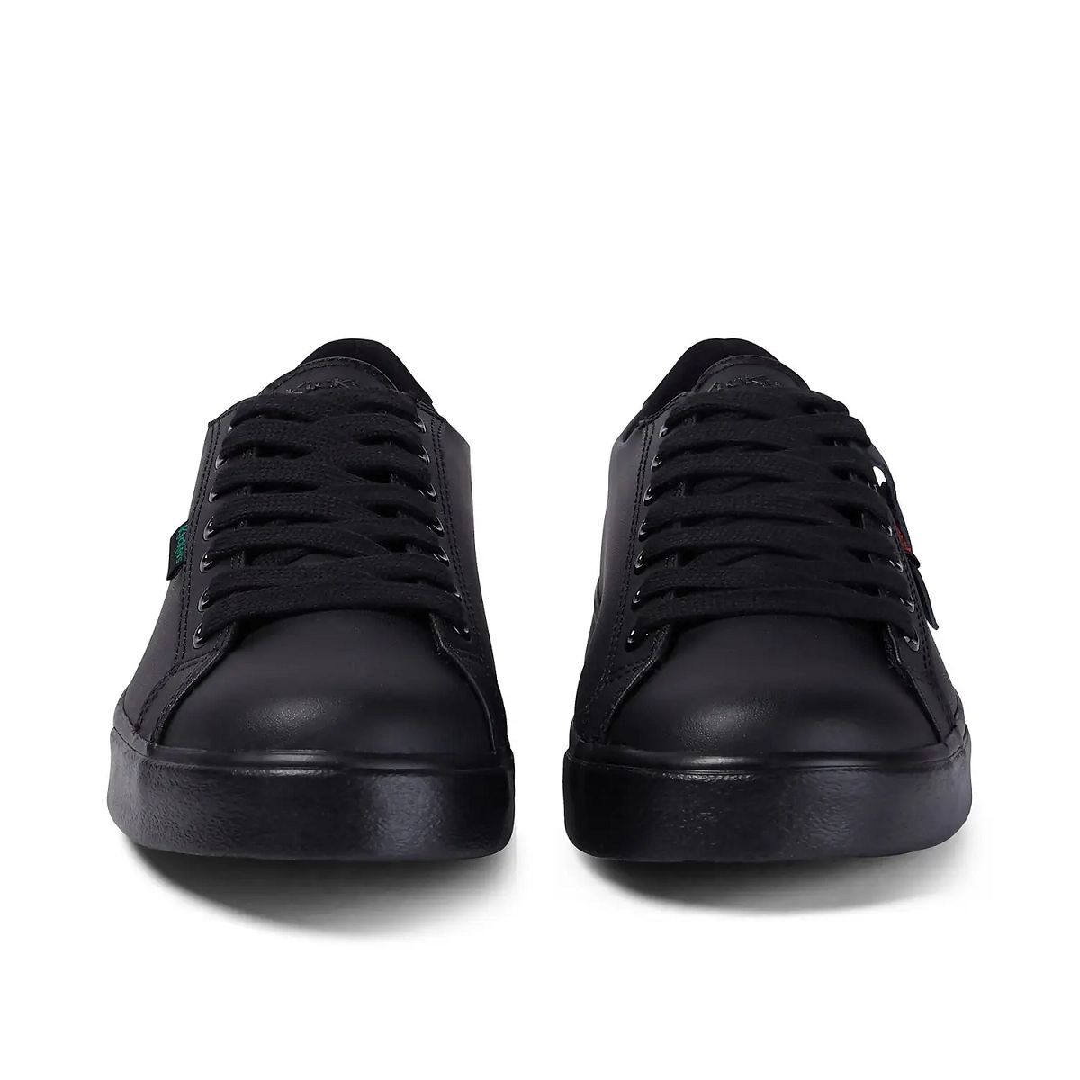 Kickers Tovni Lacer Leather Sneakers Dam Svarta | 27680-JTIN