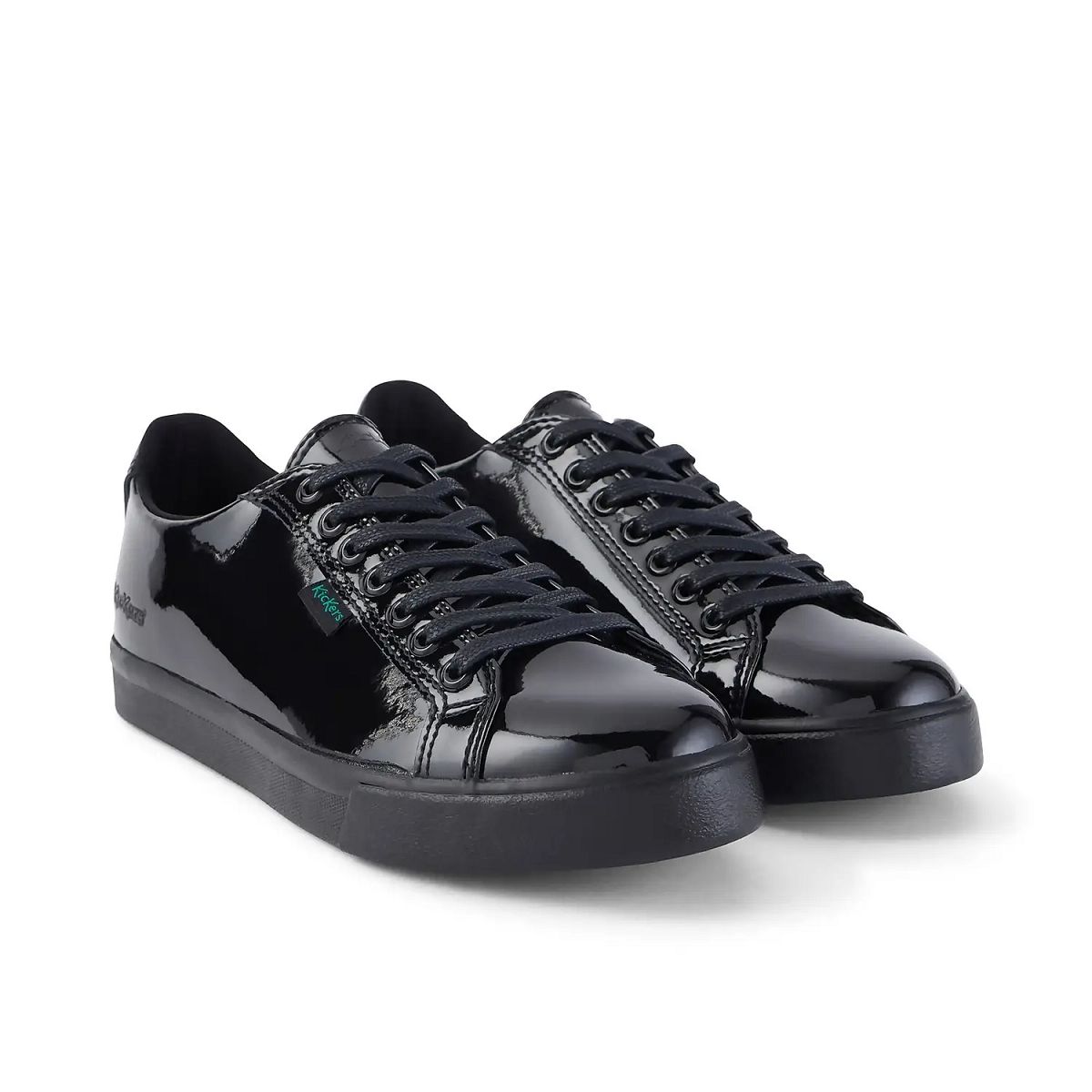 Kickers Tovni Lacer Leather Sneakers Dam Svarta | 38591-EPQL