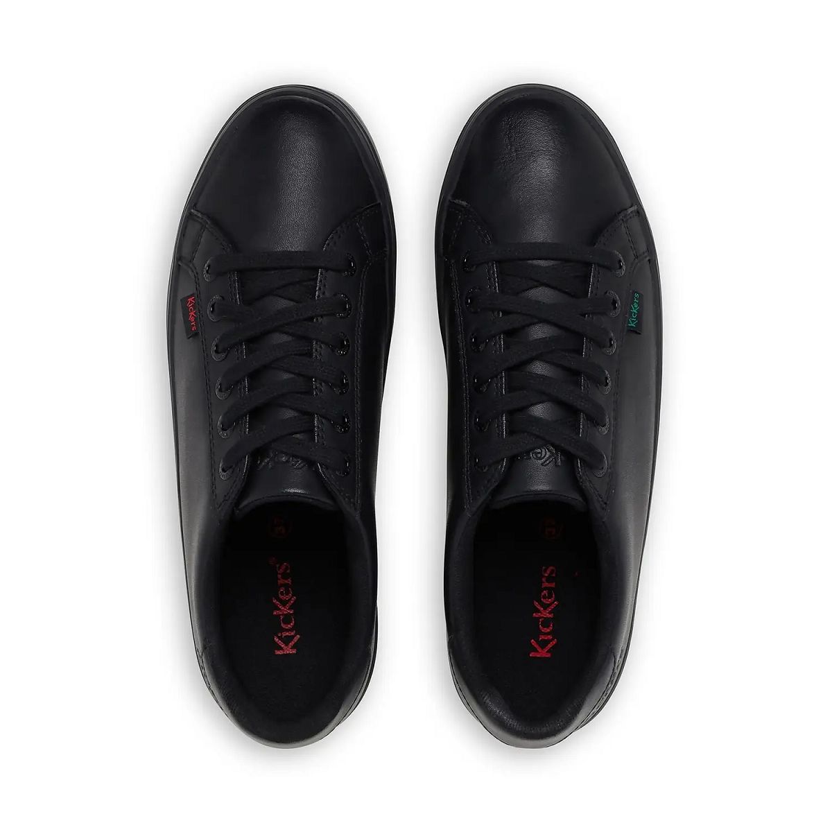 Kickers Tovni Stack Leather Sneakers Dam Svarta | 84165-JKGH