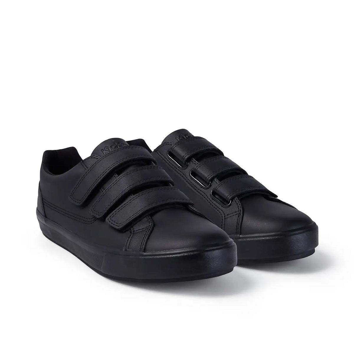 Kickers Tovni Trip Leather Sneakers Dam Svarta | 97841-QBTX