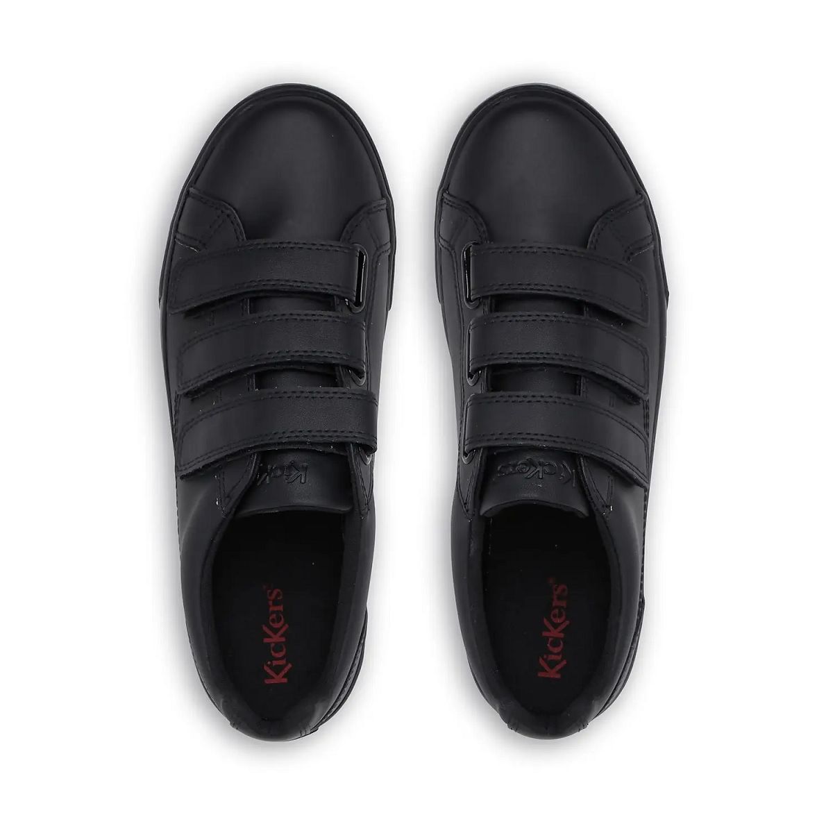 Kickers Tovni Trip Leather Sneakers Dam Svarta | 97841-QBTX