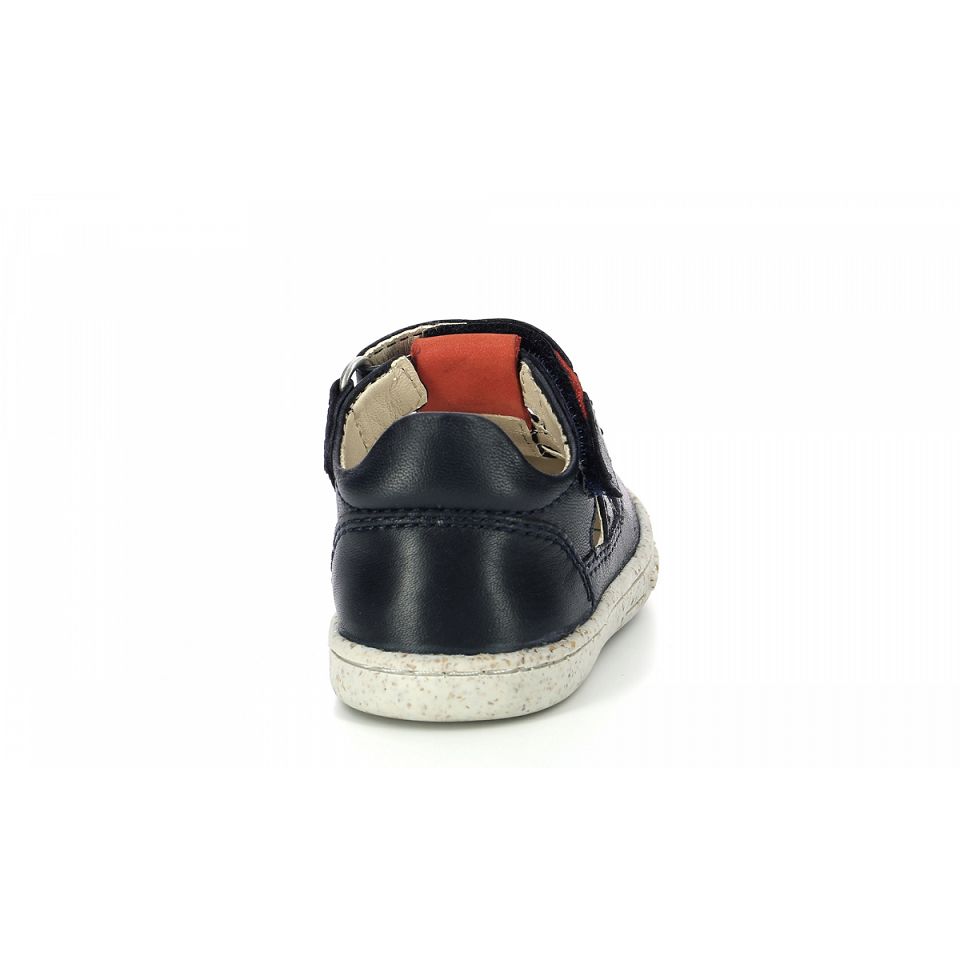Kickers Tractus Sandaler Pojke Navyange | 46713-TQMK