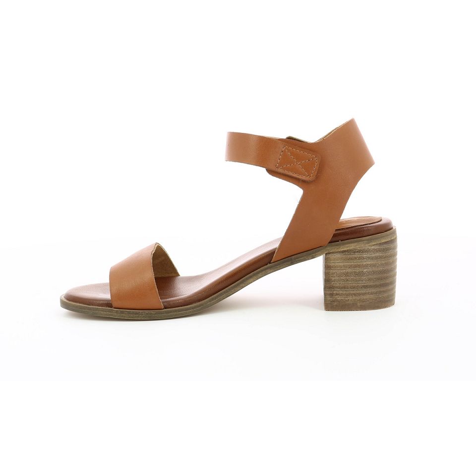 Kickers Volou Sandaler Dam Camel | 64279-NKIQ