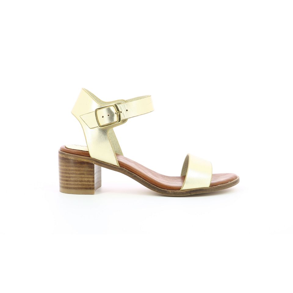 Kickers Volou Sandaler Dam Guld | 19326-QBRU