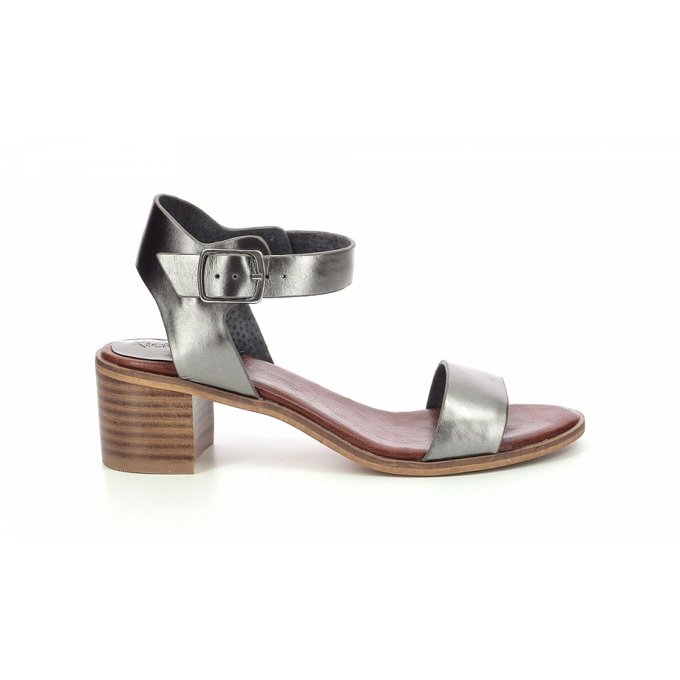 Kickers Volou Sandaler Dam Mörksilver | 80637-XDFZ