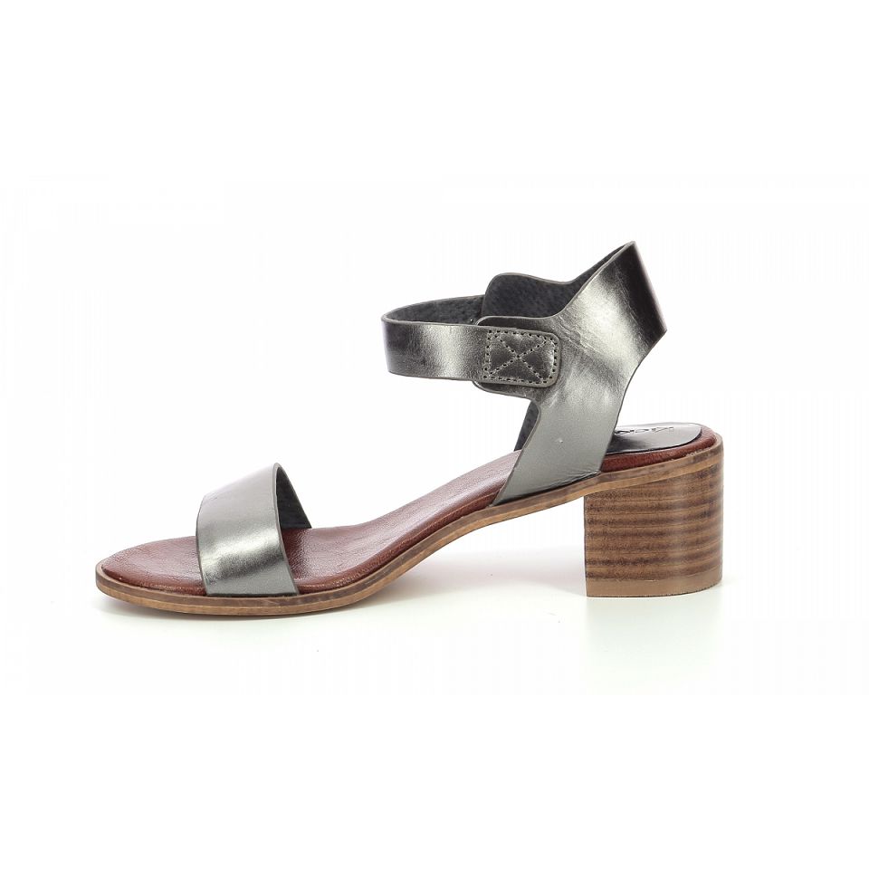 Kickers Volou Sandaler Dam Mörksilver | 80637-XDFZ