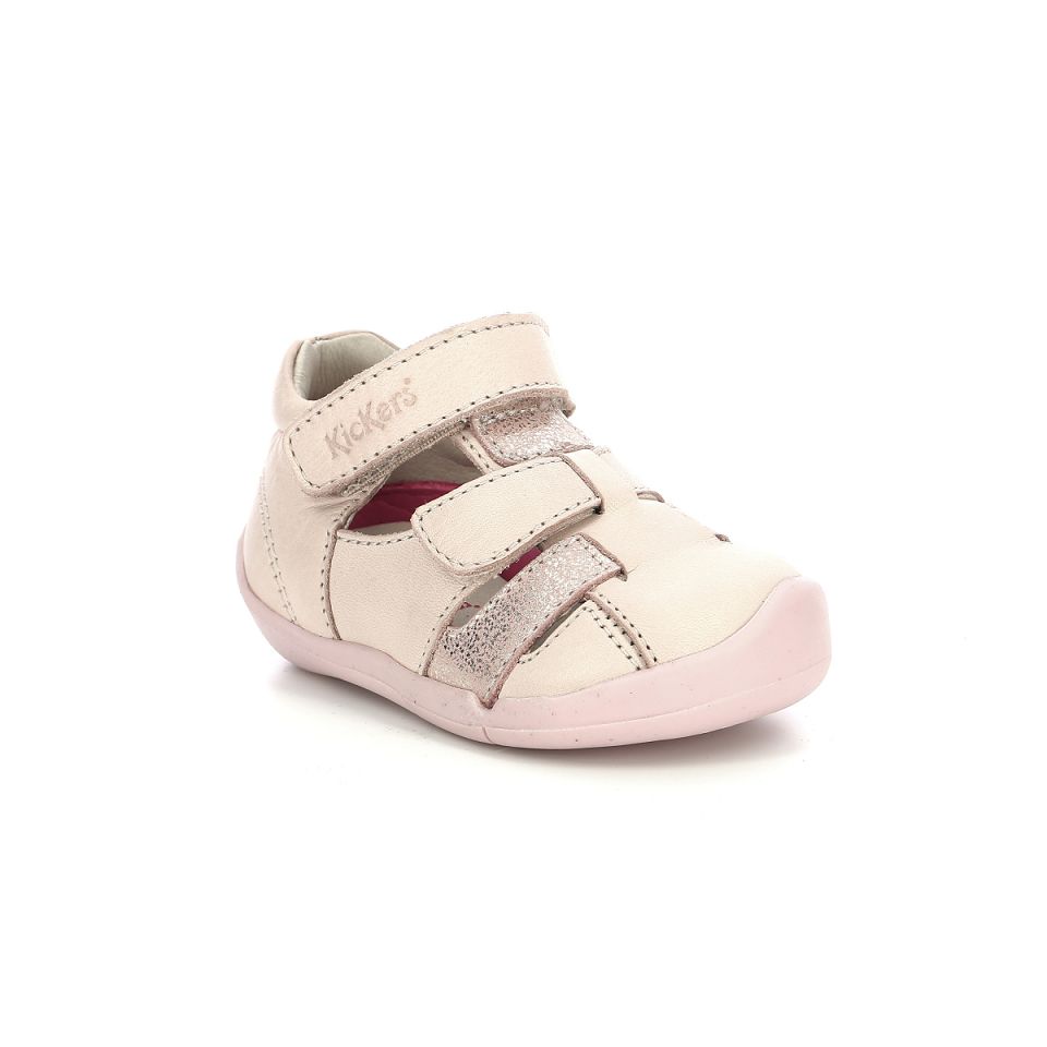 Kickers Wasabou Sandaler Pojke Ljusrosa Metal | 23908-BOZA