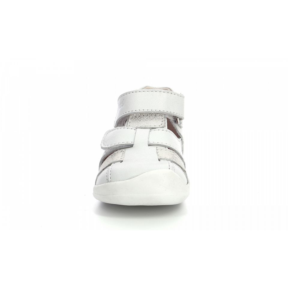 Kickers Wasabou Sandaler Pojke Vita Metal | 54607-RLIZ