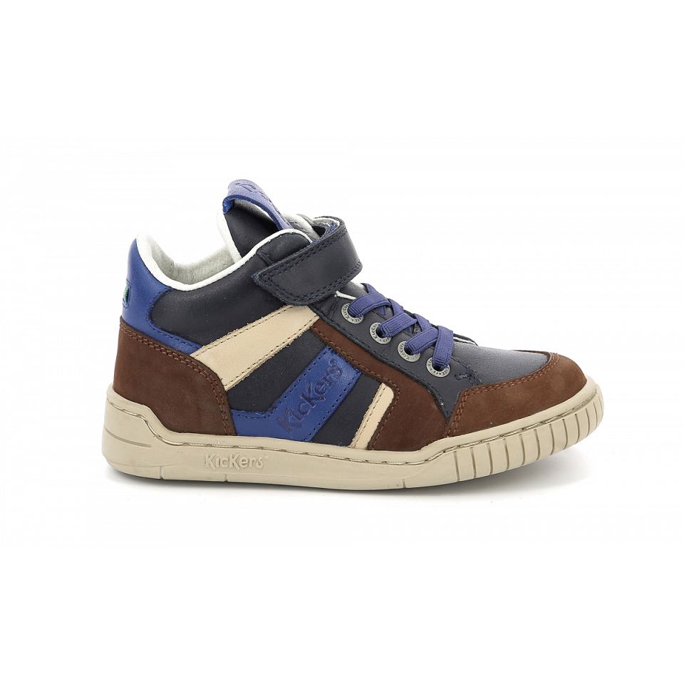 Kickers Wincky cdt Sneakers Pojke Bruna Blå Marinblå | 63581-DXPW