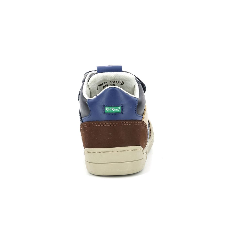 Kickers Wincky cdt Sneakers Pojke Bruna Blå Marinblå | 84512-KCEG