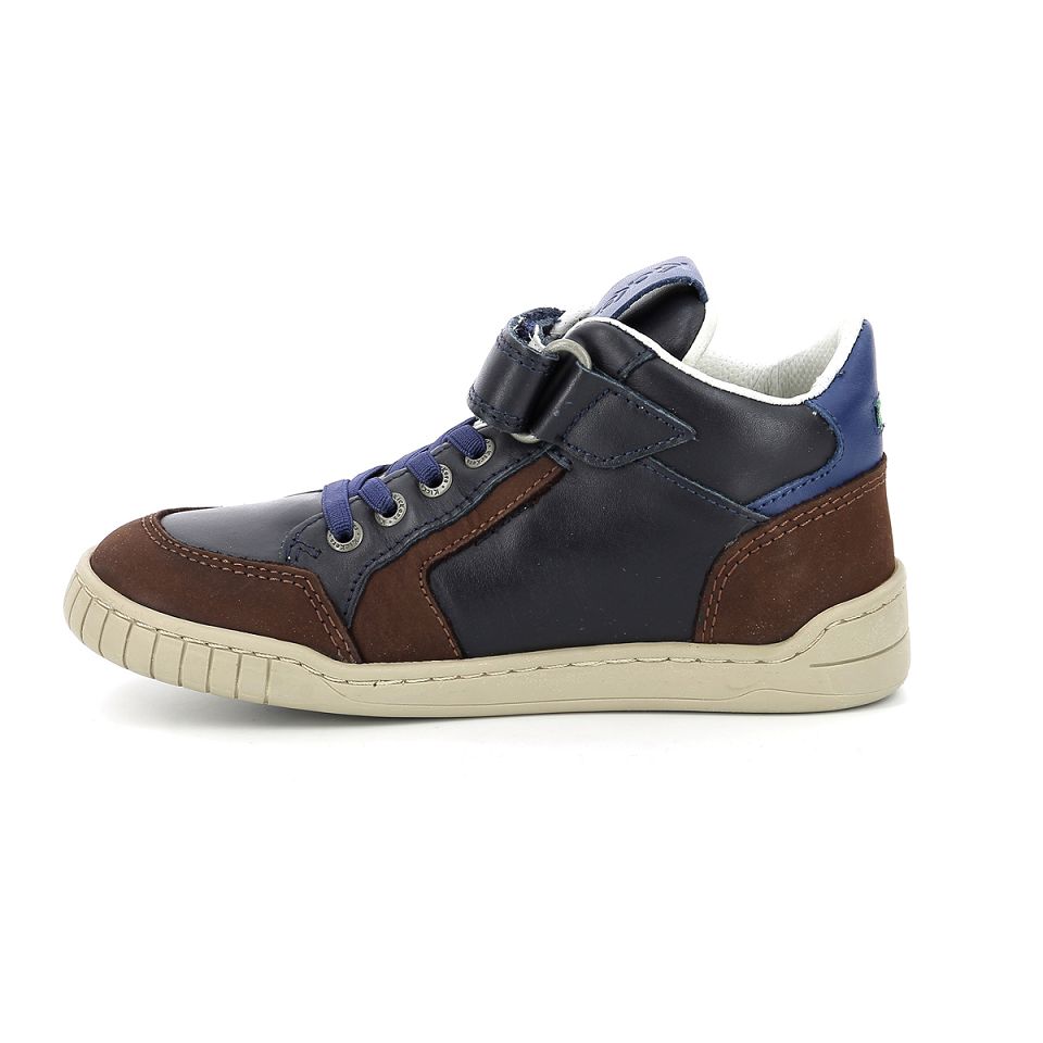 Kickers Wincky cdt Sneakers Pojke Bruna Blå Marinblå | 84512-KCEG