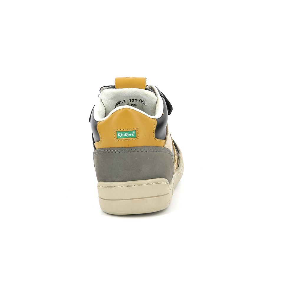 Kickers Wincky cdt Sneakers Pojke Grå Svarta | 48950-OBKA