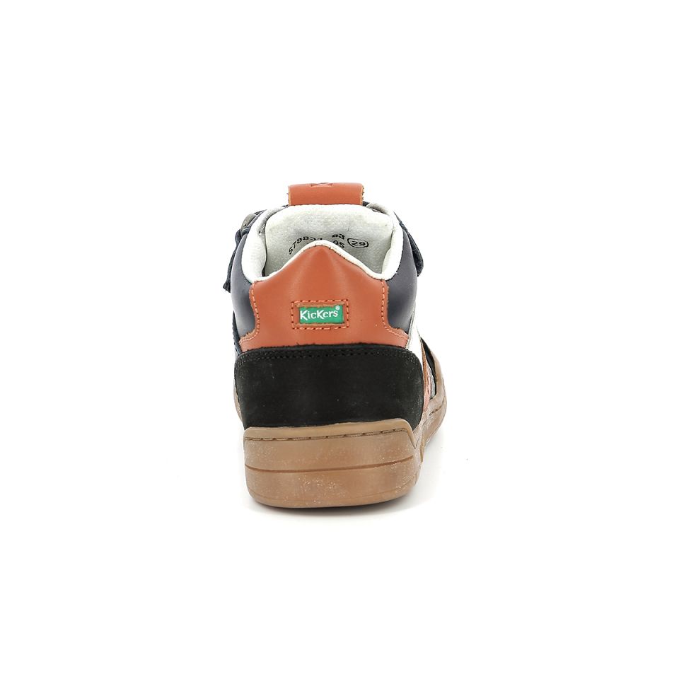 Kickers Wincky cdt Sneakers Pojke Svarta Marinblå | 38241-FBOR