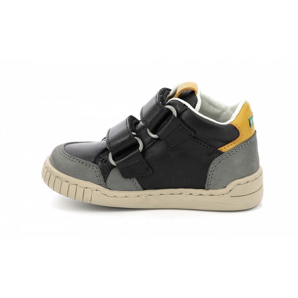 Kickers Wincky vel Sneakers Pojke Grå Svarta | 95804-UZGF
