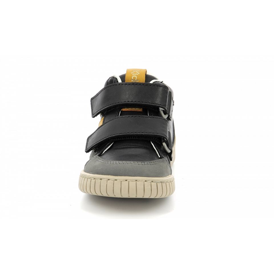 Kickers Wincky vel Sneakers Pojke Grå Svarta | 95804-UZGF