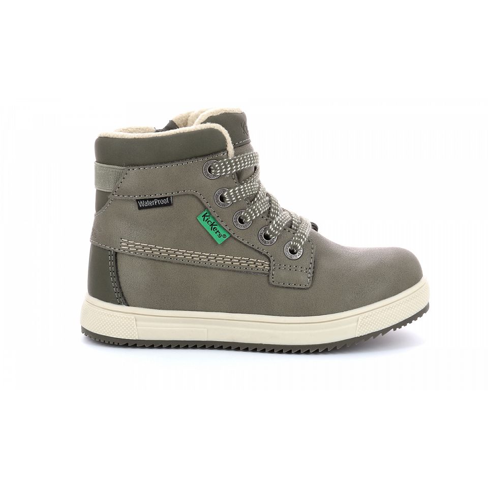 Kickers Yepo wpf Sneakers Tjej Khaki | 56130-NYHZ