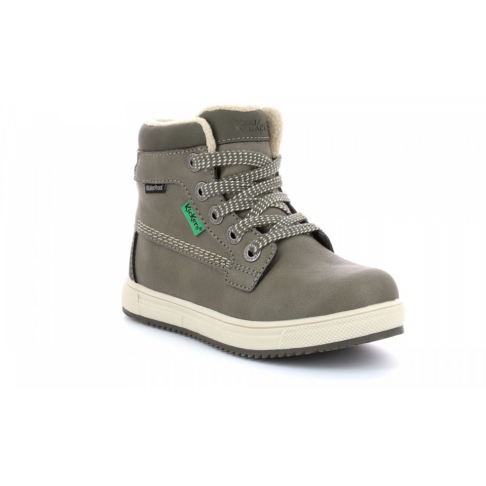 Kickers Yepo wpf Sneakers Tjej Khaki | 56130-NYHZ