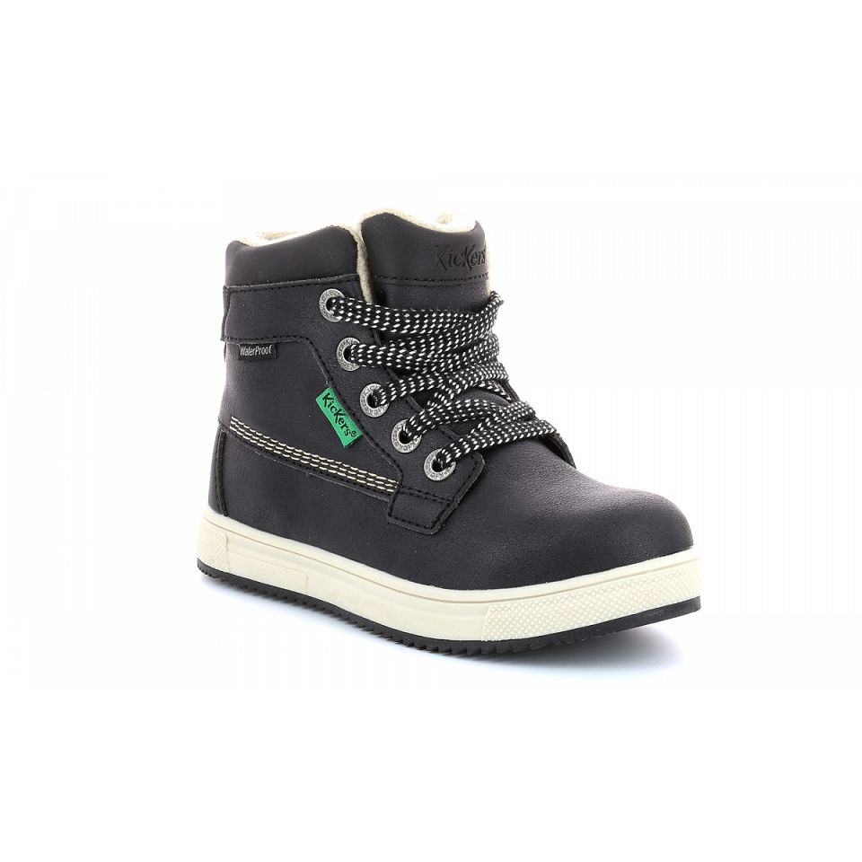 Kickers Yepo wpf Sneakers Tjej Svarta | 28573-HZYD